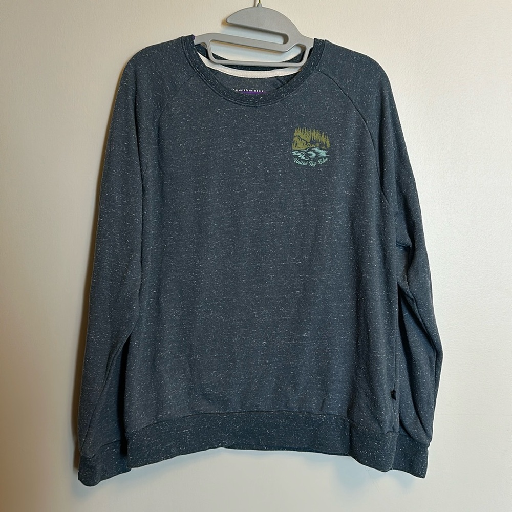 Like New United By Blue Women’s Paddle Down Crew Pullover - Orion Blue - Large